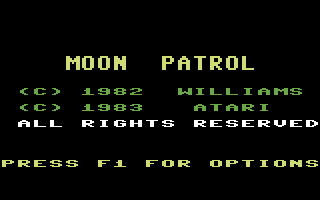 Moon Patrol screenshot 3 for Commodore 64